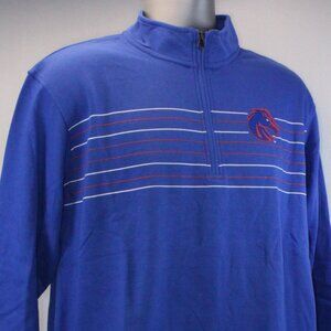 Boise State Broncos 1/4 Zip Long Sleeve Lightweight Pullover Men's Size Large